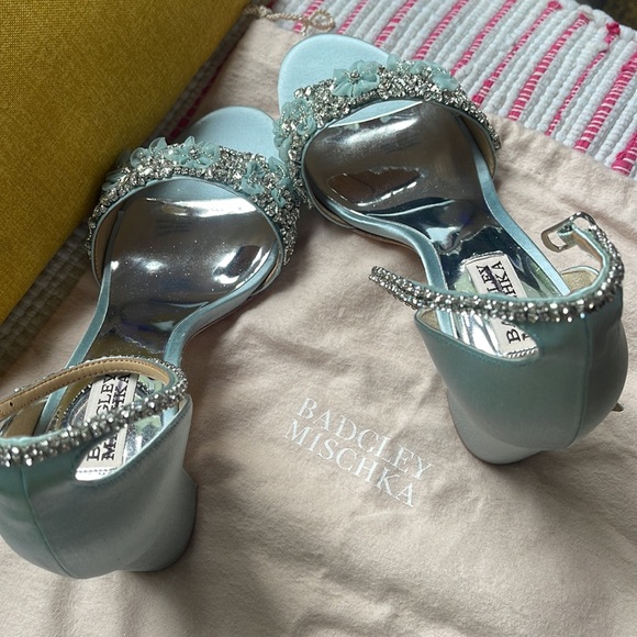 Badgley Mischka Finesse Ankle Strap Evening Shoe - Picture 9 of 9